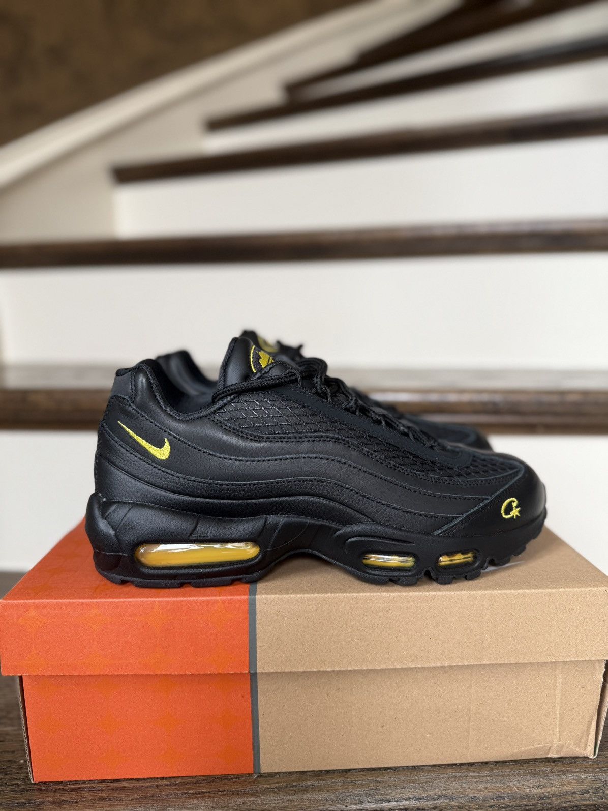 Corteiz × Nike Nike Air Max 95 x Corteiz Honey Blacks size 9 US Size US 9 / EU 42 - 3 Thumbnail