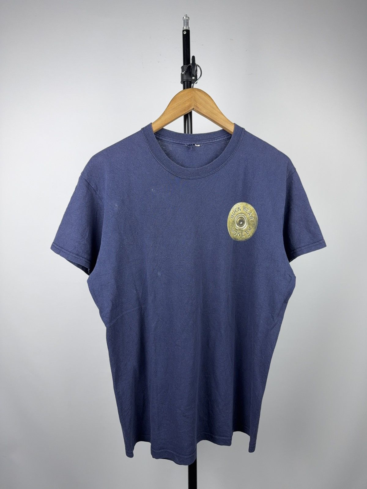 Vintage 00s Vintage Buck Wear “Smoke ’Em” Hunting Graphic T-Shirt Size US M / EU 48-50 / 2 - 2 Thumbnail