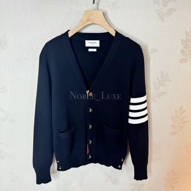 Thom Browne Thom Browne Cotton knit cardigan Size US M / EU 48-50 / 2 - 1 Thumbnail