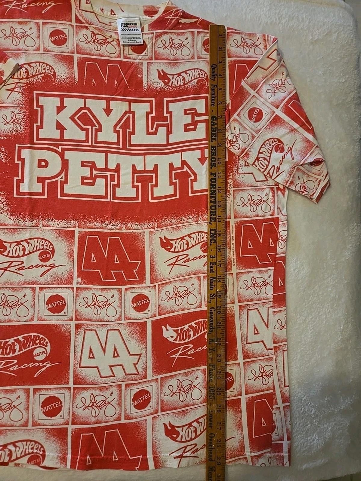 Other Vtg 1997 Kyle Petty AOP Hotwheels Nascar Racing T Shirt XL Size US XL / EU 56 / 4 - 6 Thumbnail