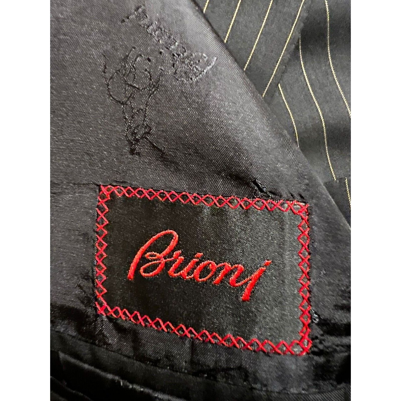 Brioni Brioni Black With Gold Lines 3Btn Blazer 48S (58 S EU) $3995 Size 48S - 4 Thumbnail