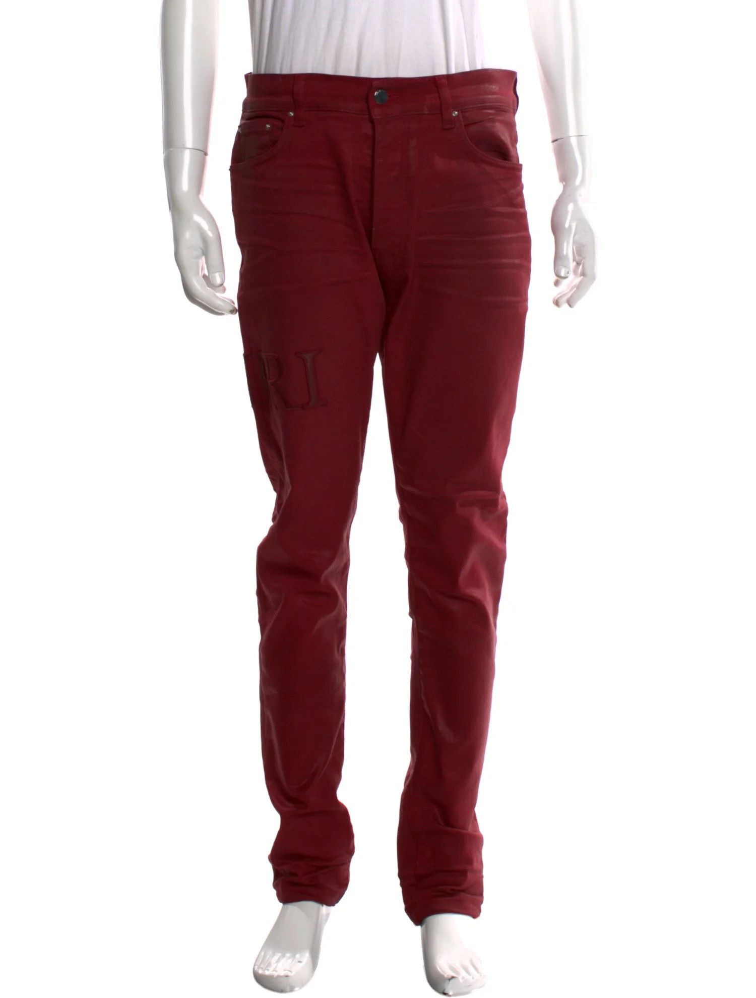 Amiri o1s1wg110825 Jeans in Burgundy Size US 34 / EU 50 - 2 Thumbnail