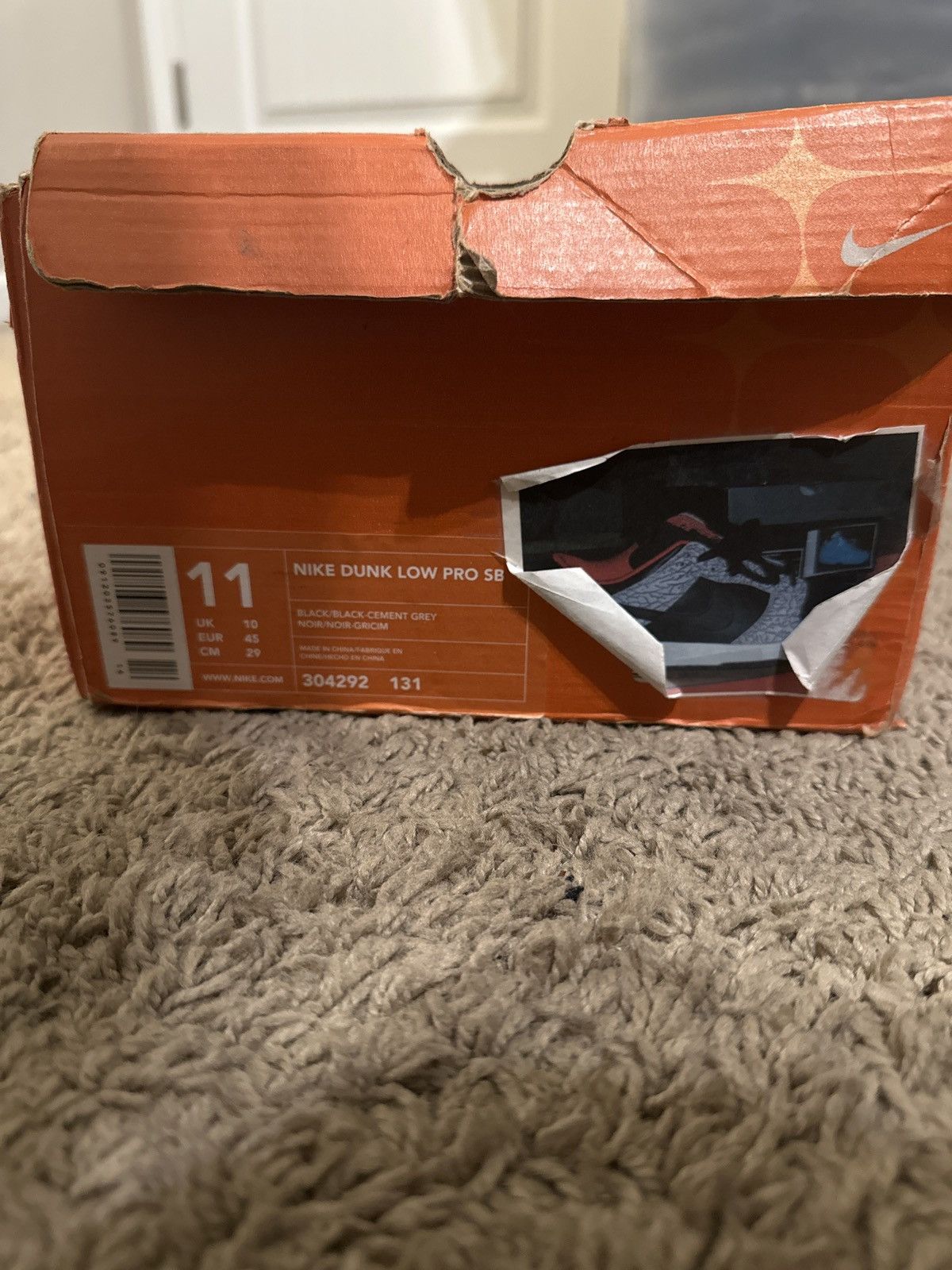Supreme Black Cement Supreme SB Size US 11 / EU 44 - 7 Thumbnail