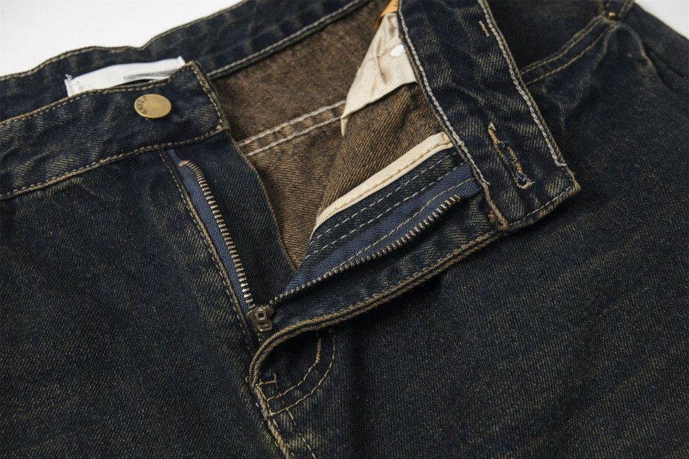 Japanese Brand × Jean Men's loose wide-leg cargo punk distressed denim shorts Size US 32 / EU 48 - 4 Thumbnail