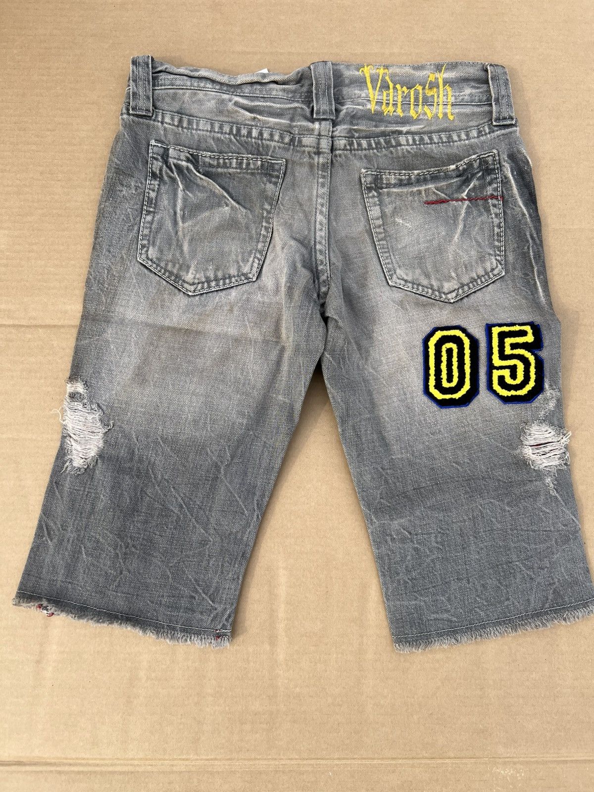 Japanese Brand Varosh Streetwear Patchwork Jorts Size US 42 / EU 58 - 3 Thumbnail