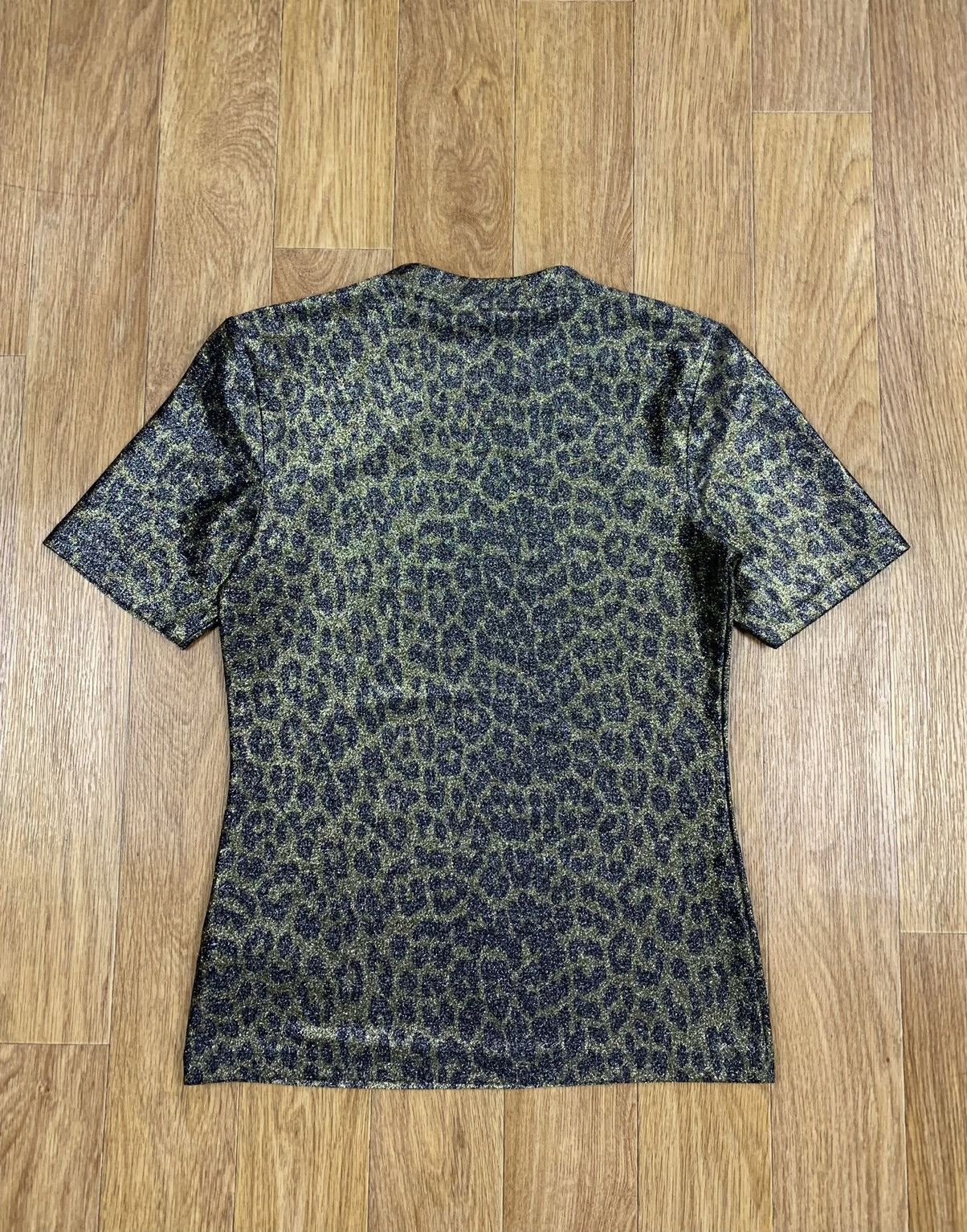 Ganni Ganni Leopard Print Green Polyester T-shirt Size S / US 4 / IT 40 - 5 Thumbnail