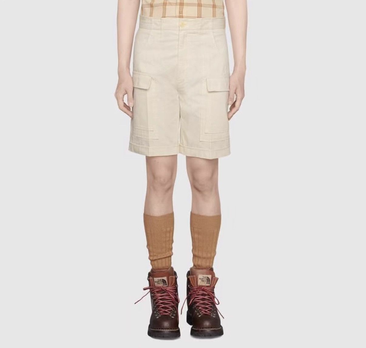 Gucci Gucci x The North Face Co-branded Khaki Cargo Shorts J41 Size US 34 / EU 50 - 5 Thumbnail
