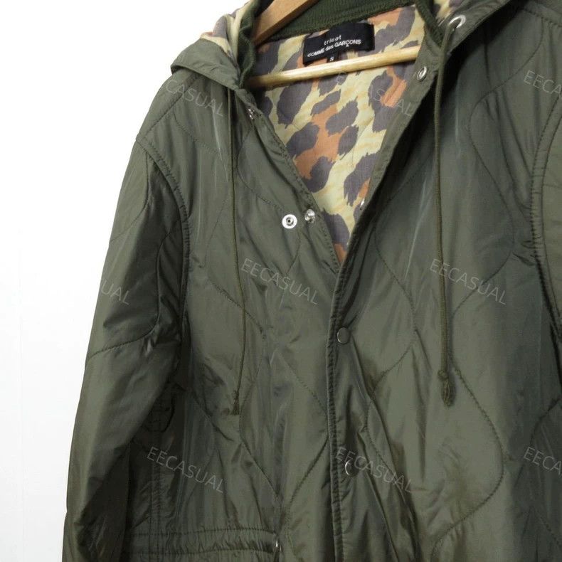 Comme des Garcons Comme Des Garcons Army green long hooded padded jacket wit Size S / US 4 / IT 40 - 4 Thumbnail