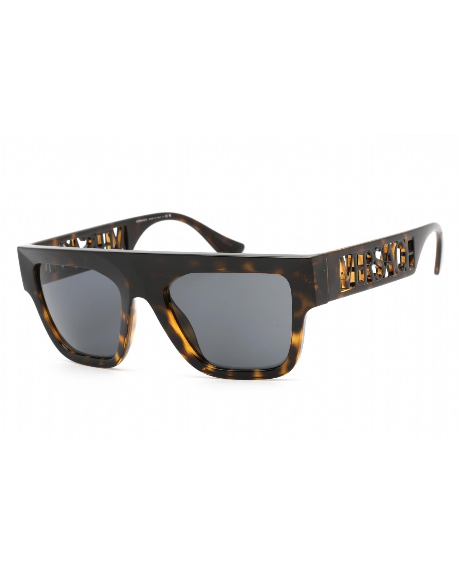 image of Versace Ve4430U Sunglasses Havana / Dark Grey, Women's