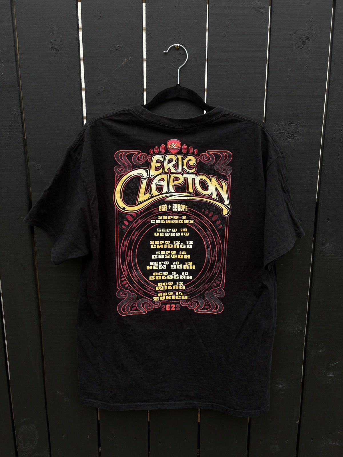 Band Tees Eric Clapton Rock Band 2022 Tour T-shirt Size US L / EU 52-54 / 3 - 7 Thumbnail
