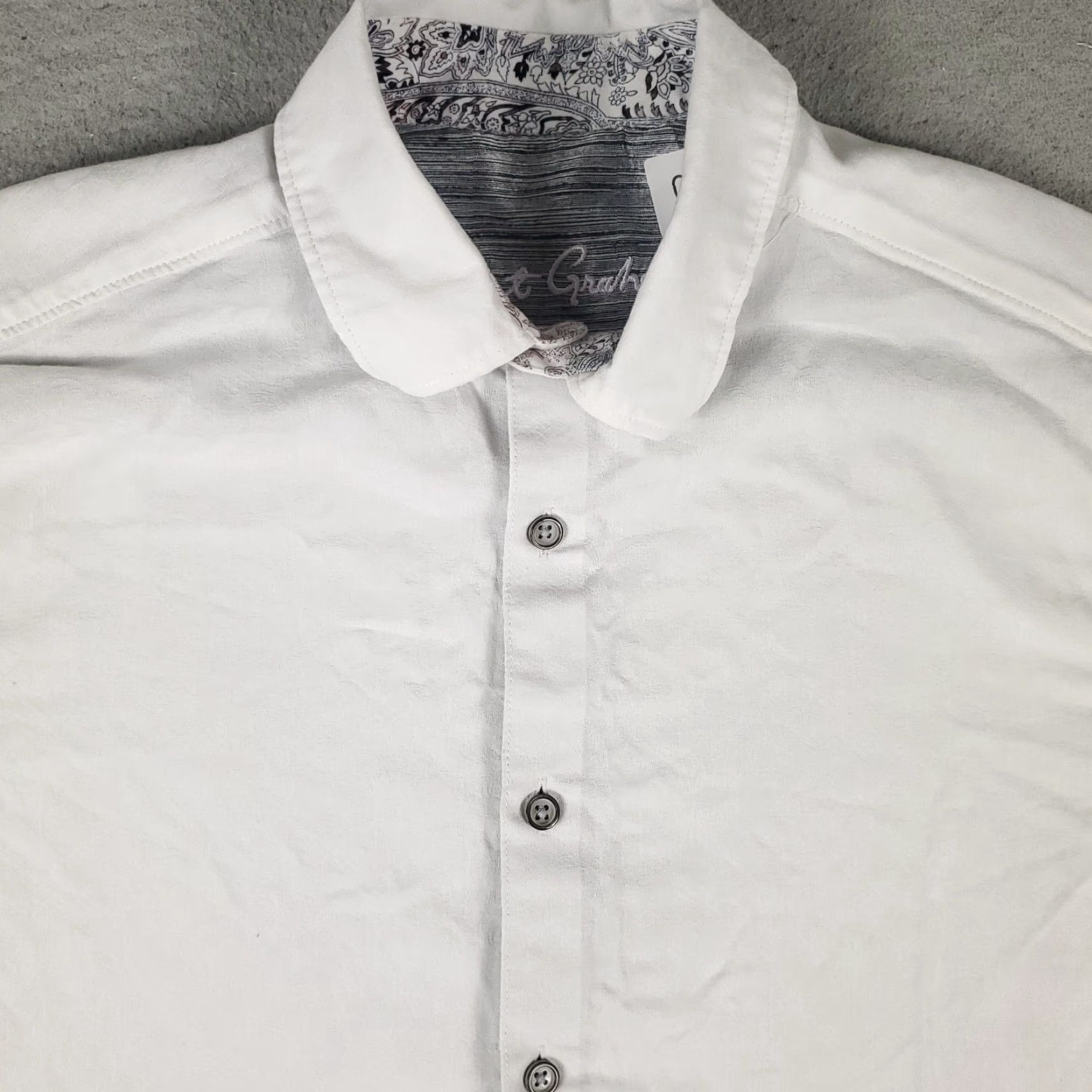 Robert Graham VINTAGE Robert Graham Shirt Men Small White Casual Button Up Short Sleeve Modern Classic Size US S / EU 44-46 / 1 - 2 Thumbnail