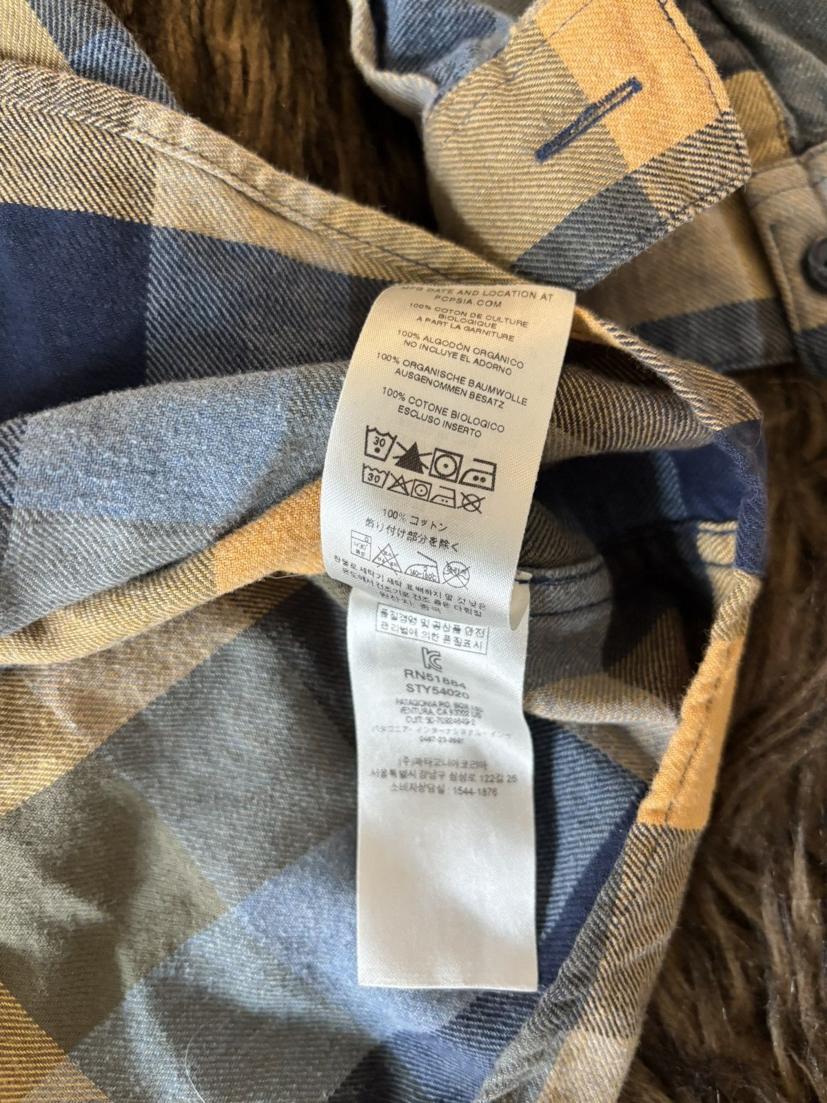 Patagonia Patagonia Organic Cotton Flannel Shirt Blue Yellow Plaid Size US M / EU 48-50 / 2 - 5 Thumbnail