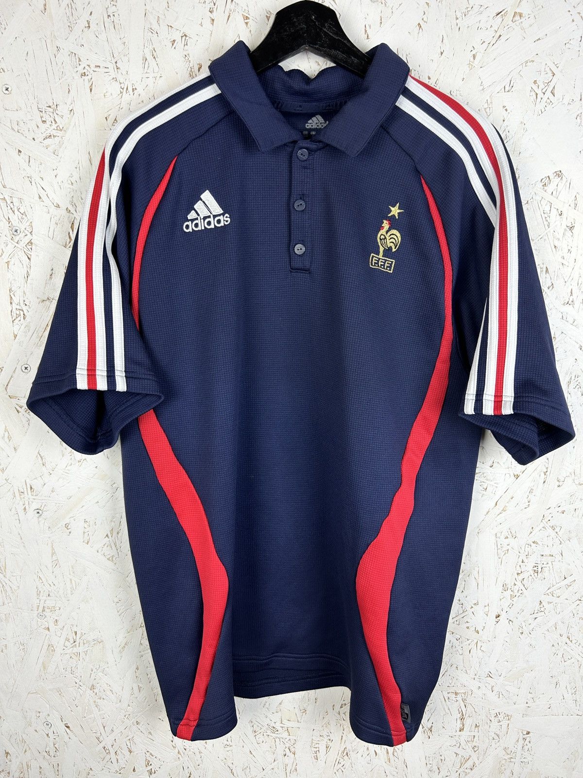 Adidas France FFF 2006/07 Soccer Football Polo Shirt