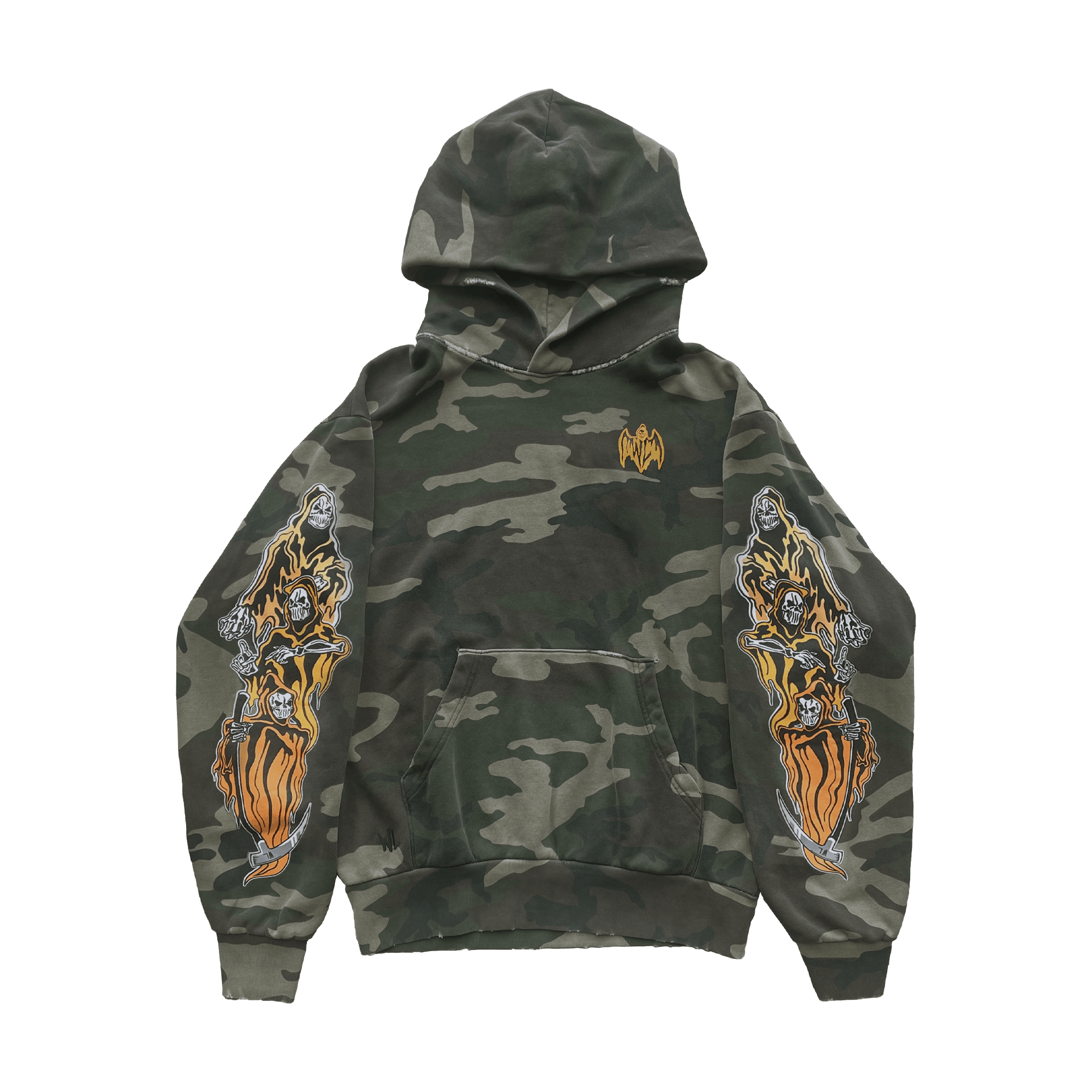 トップス Warren Lotas REAPER CAMO HOODIE L WARREN LOTAS REAPER Camo Hoodie Multi Color SIZE medium