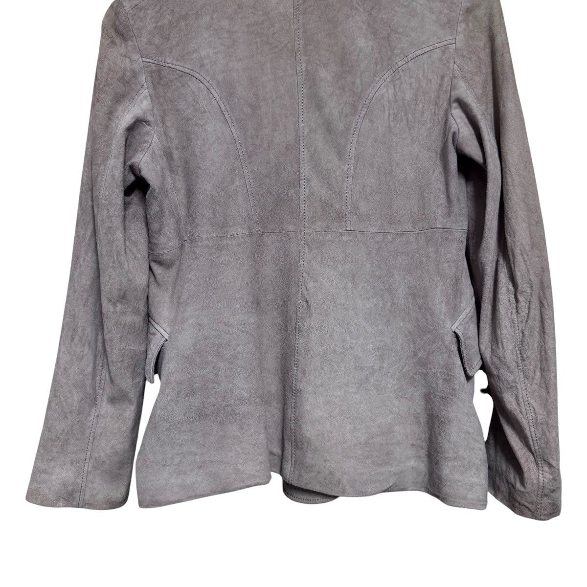 Jil Sander Jil Sander Suede Leather Blazer Jacket Beige Size XS / US 0-2 / IT 36-38 - 12 Thumbnail