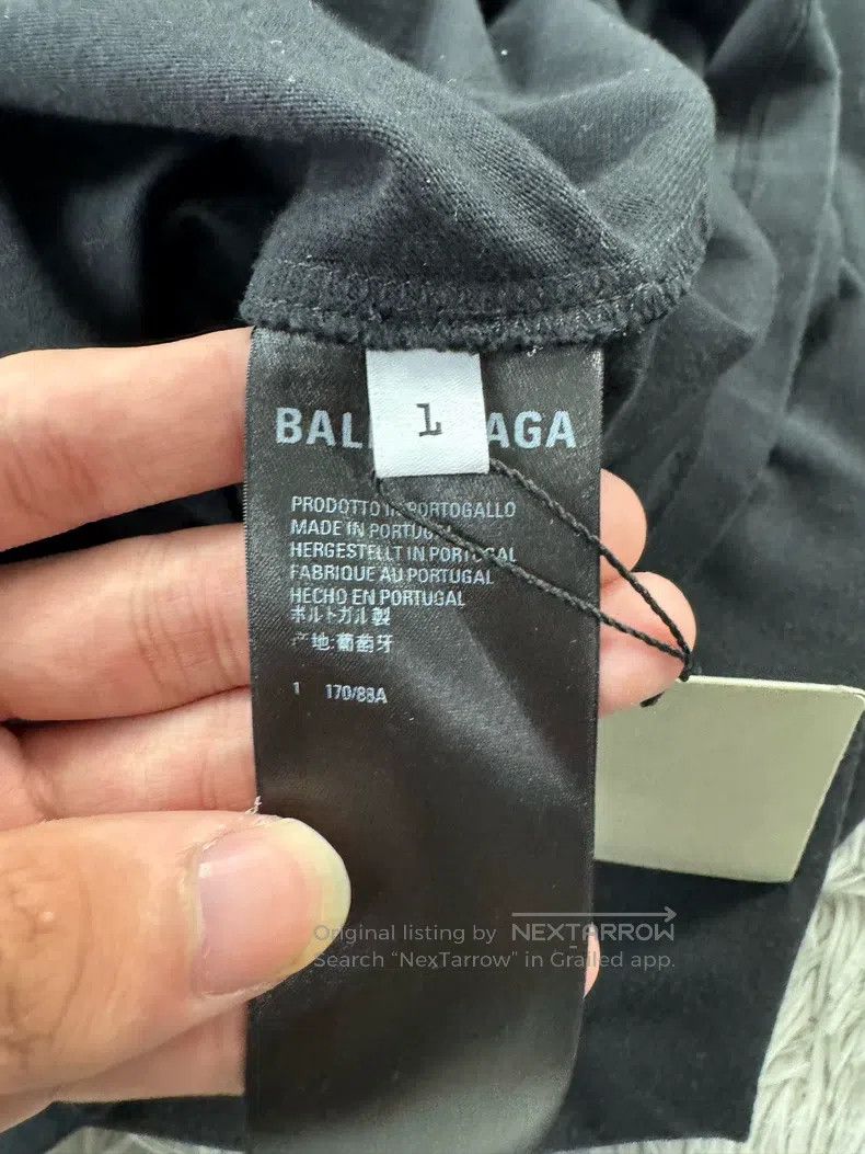 Balenciaga Balenciaga Scissor Destroyed Long Sleeve Hoodie Sweatshirt Size US S / EU 44-46 / 1 - 6 Thumbnail