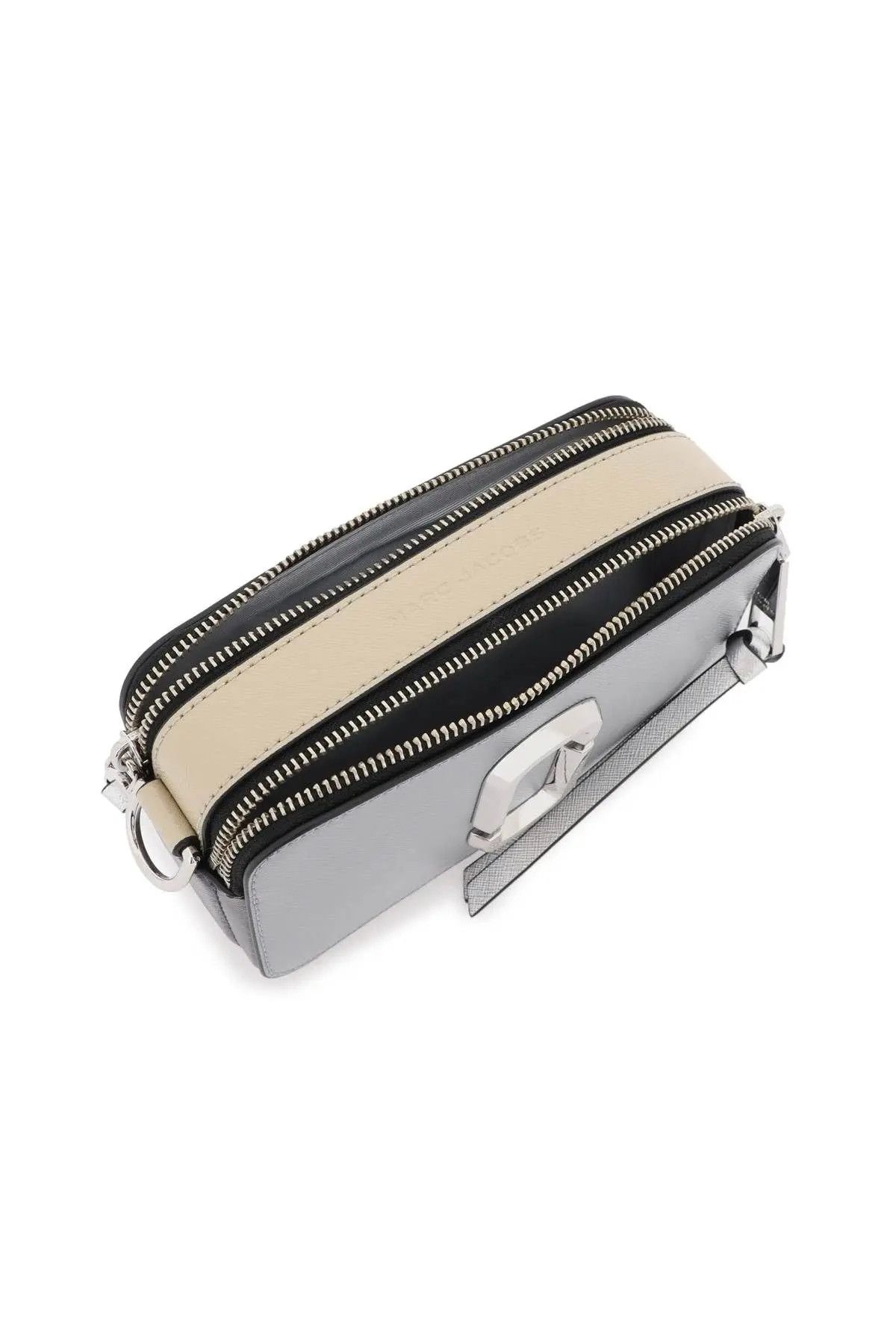 o1s22i1n1223 Snapshot Camera Bag in Silver Beige Grey