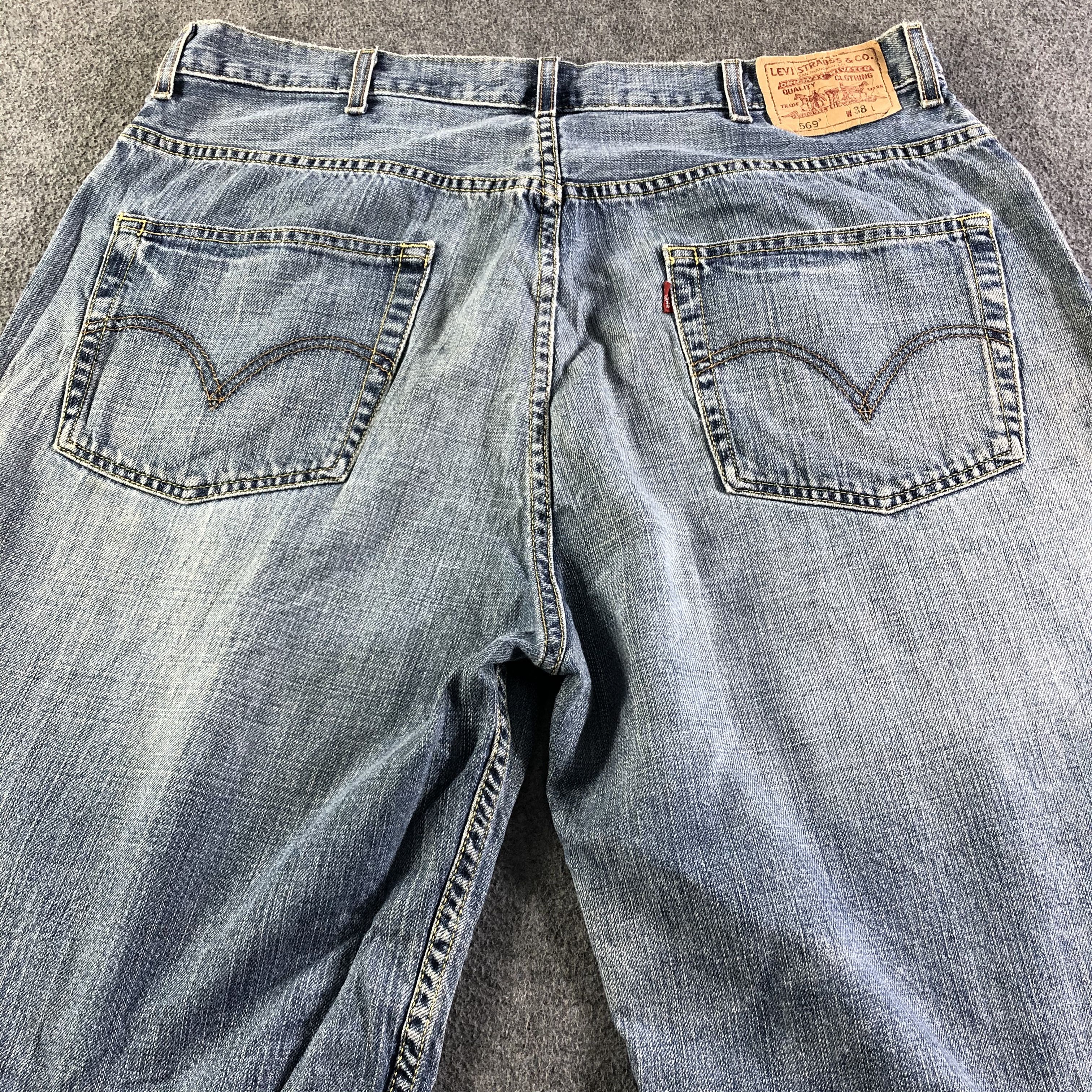 Levi's × Vintage Vintage Levis 569 Jeans-J4462 Size 37" - 4 Thumbnail