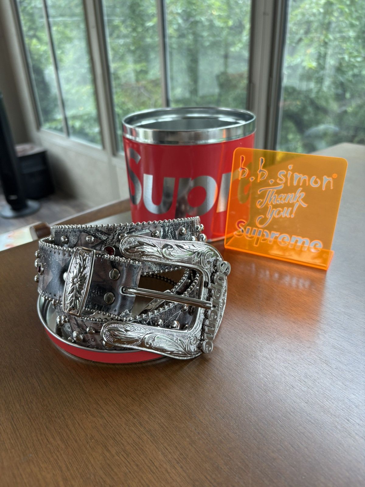 小物 Supreme.b. Simon Studded Ranger Belt L Supreme b.b. Simon Studded Ranger Belt (FW24) - $298