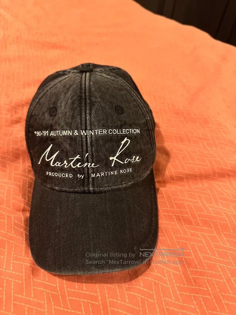 Martine Rose Martine Rose 24ss make old washed slogan hat Size ONE SIZE - 1 Thumbnail