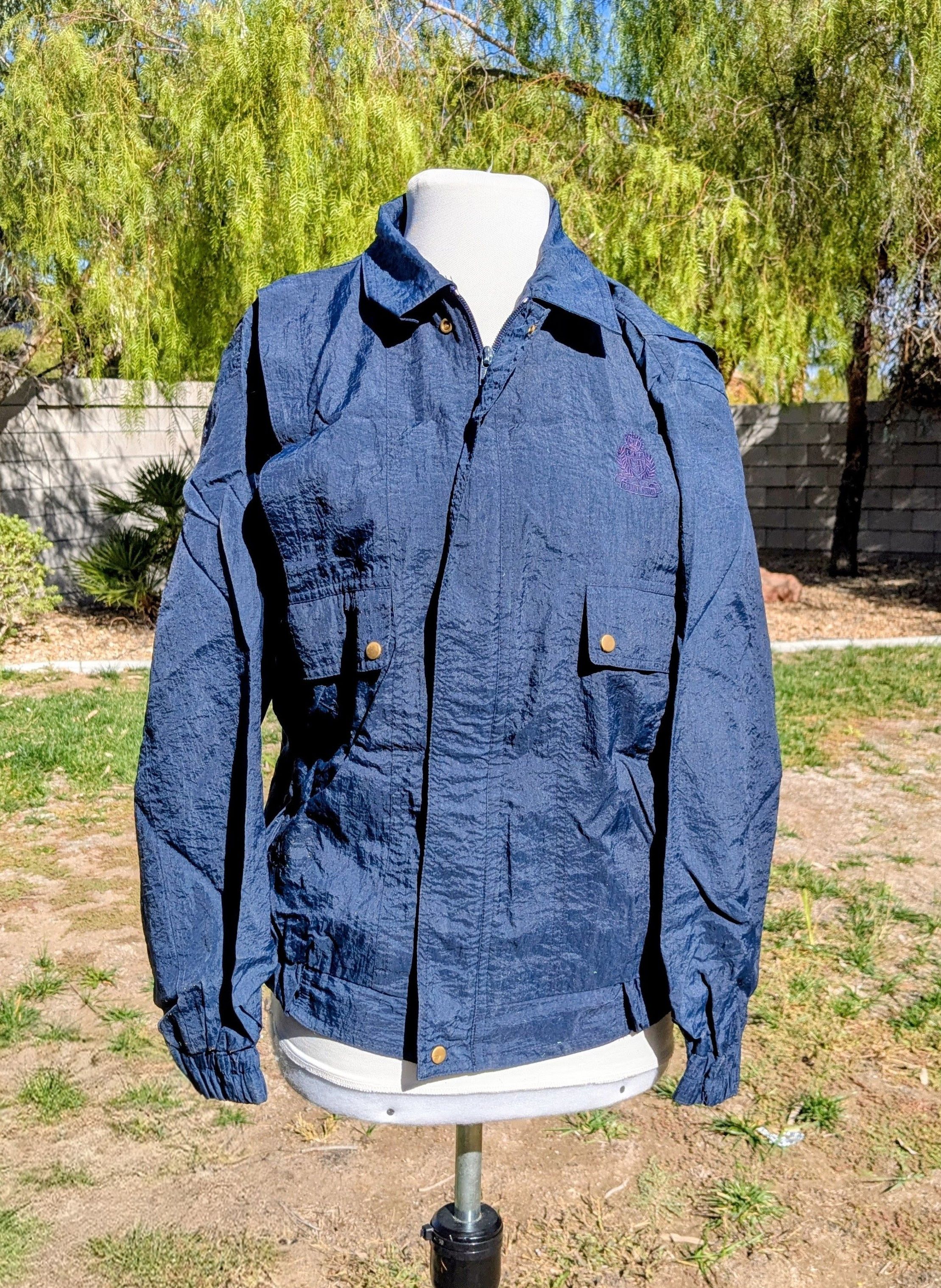 Other REPAIRED Petite Windbreaker Light Zip-Up Bomber Jacket Coat Size M / US 6-8 / IT 42-44 - 1 Thumbnail