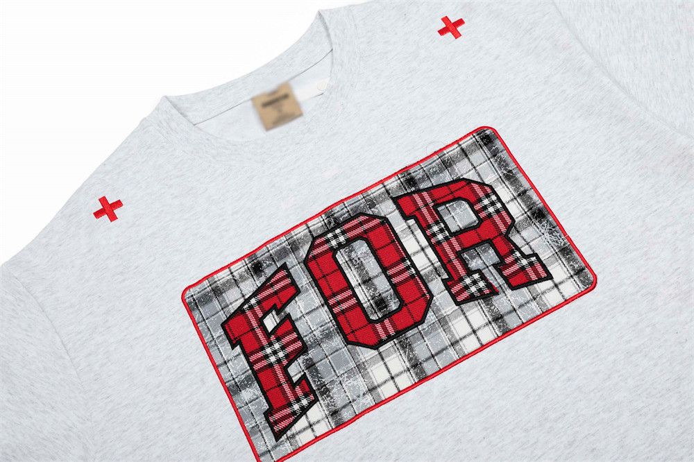 Japanese Brand × Vintage Plaid patch embroidered letter T-shirt casual loose Size US M / EU 48-50 / 2 - 4 Thumbnail