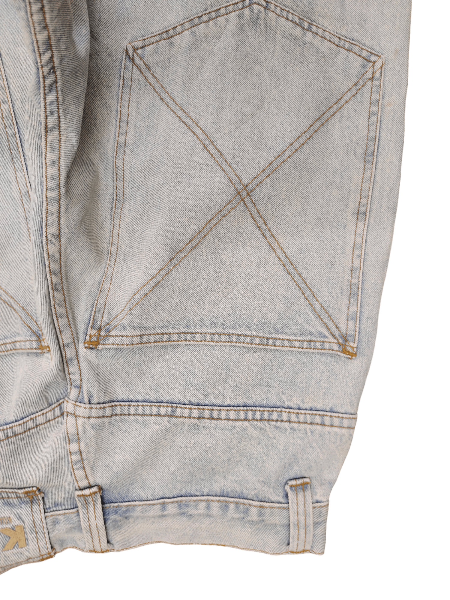 Japanese Brand Vintage Y2k Ksbb Big Pocket Baggy Denim Jnco Ecko Style Size US 29 - 4 Thumbnail