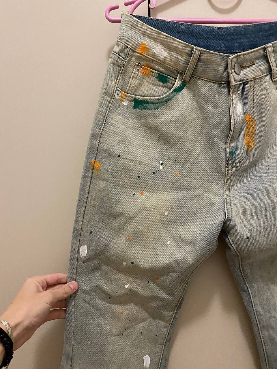 Japanese Brand × Vintage Flared Distressed Painter Jeans Size US 30 / EU 46 - 6 Thumbnail