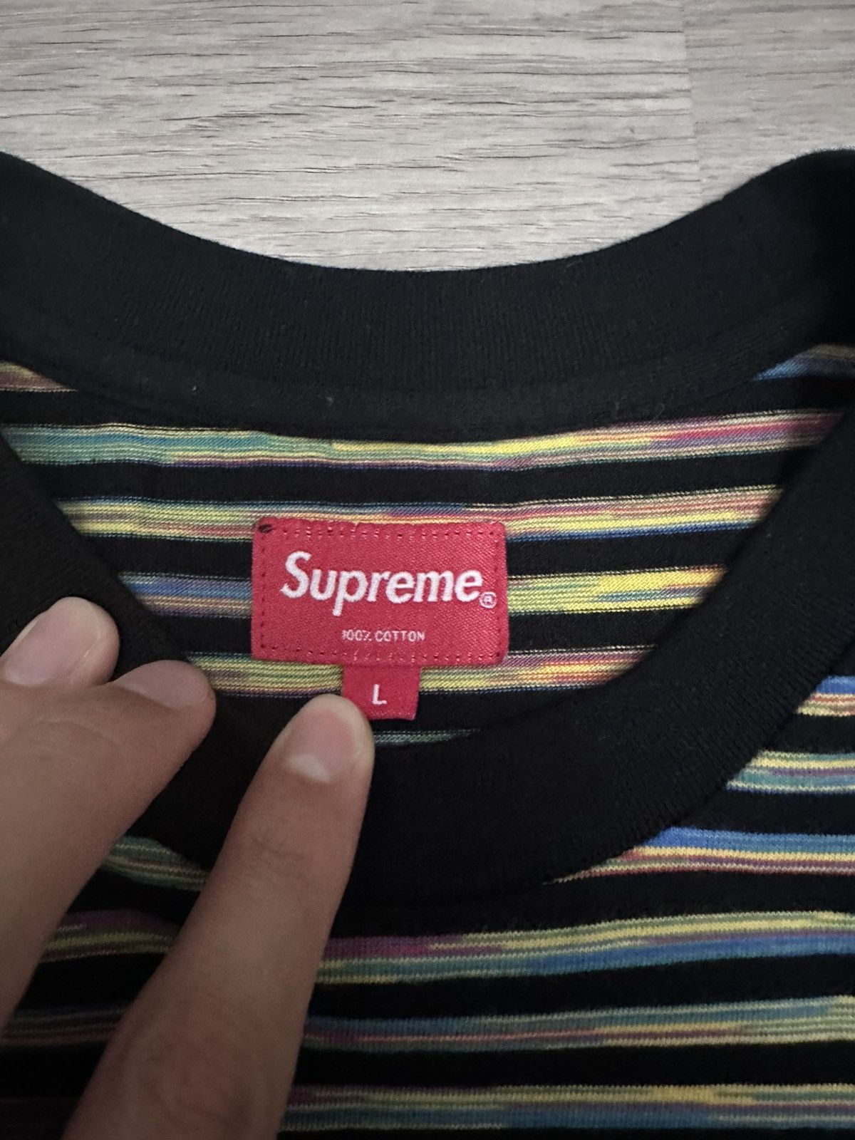 Supreme Supreme SS18 Static Stripe Top Size US L / EU 52-54 / 3 - 6 Thumbnail