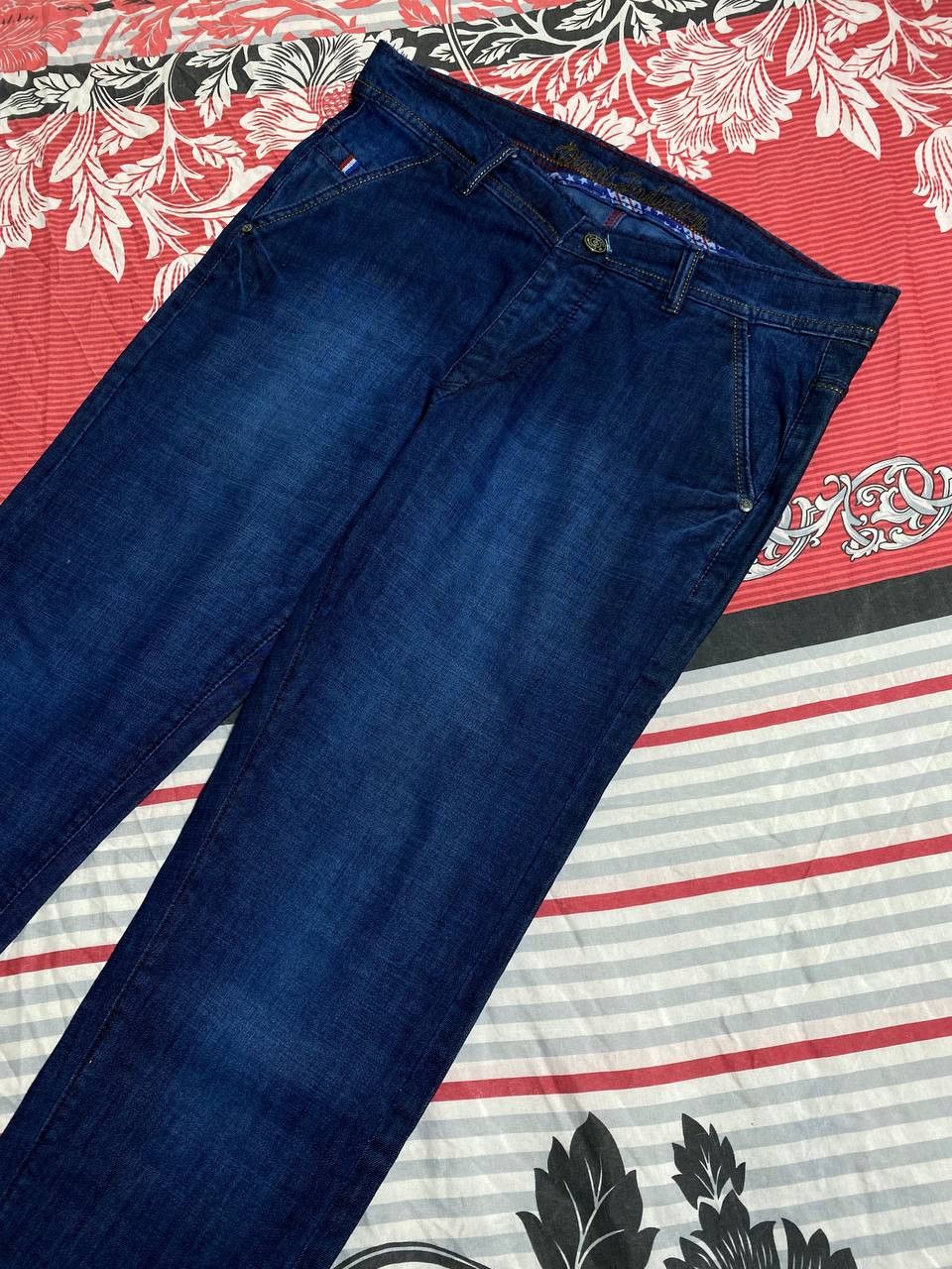 Japanese Brand Crazy Crash Dirty Baggy Faded Jean Japan Avant Garde Style Size US 36 / EU 52 - 14 Thumbnail