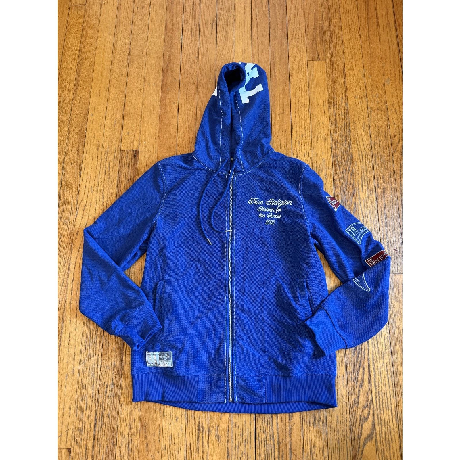 True Religion True Religion Hoodie Large Blue Reverse Terry Zip Up NWT Size US L / EU 52-54 / 3 - 5 Thumbnail