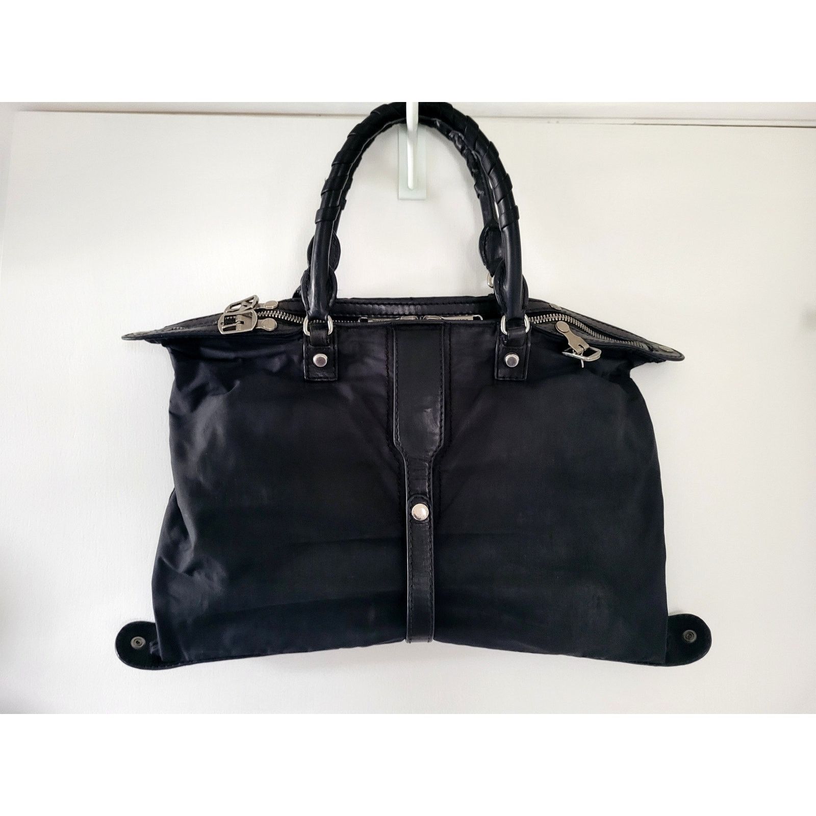 Other Joy Gryson SKY Italy Handbag Tote Convertible Black Leather Size ONE SIZE - 5 Thumbnail