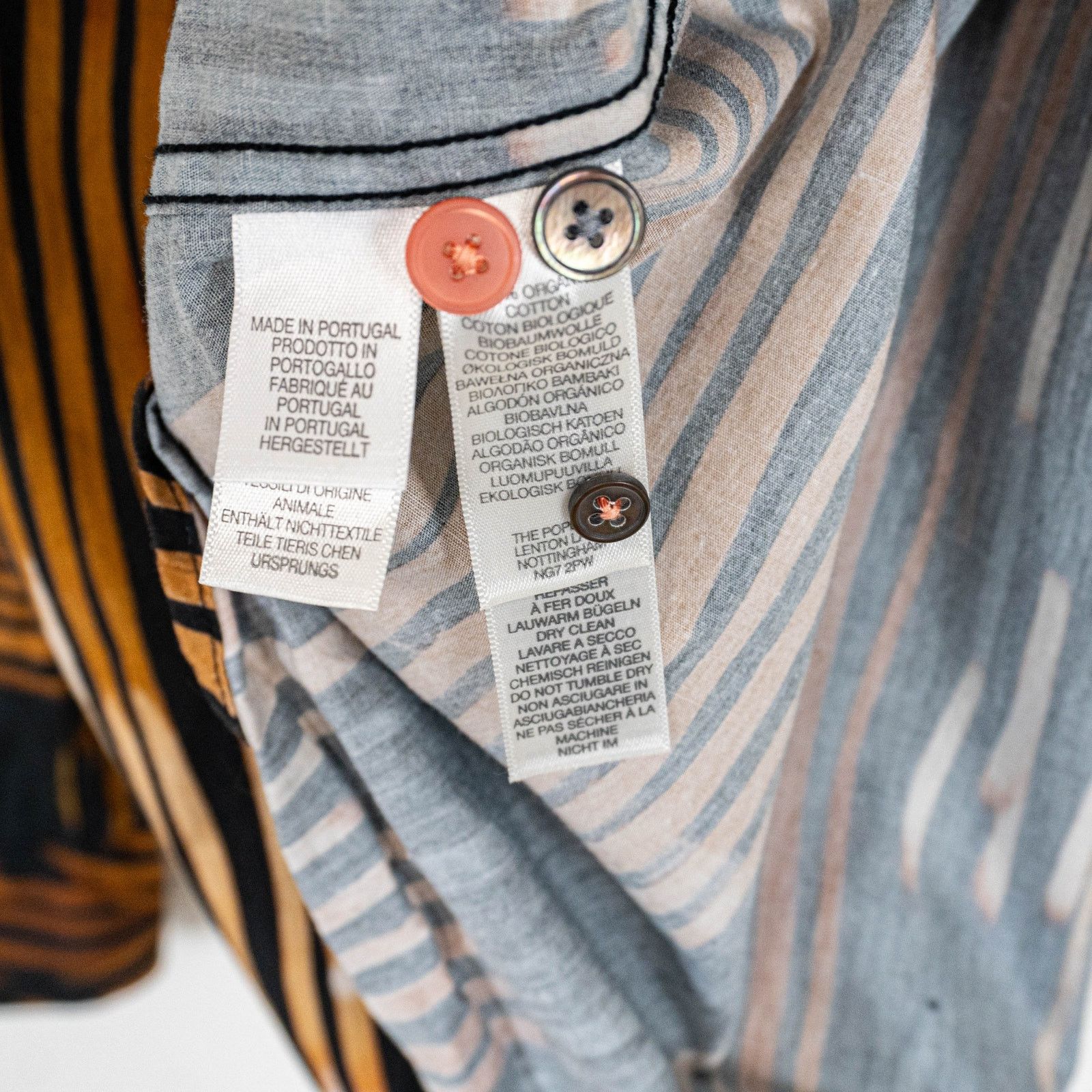 Paul Smith Paul Smith Tailored Striped Waves Button up Shirt Brown L Size US L / EU 52-54 / 3 - 8 Thumbnail