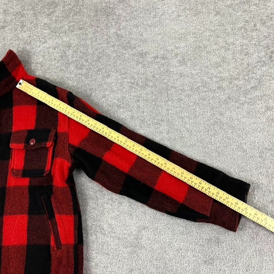 Vintage VINTAGE Woolrich Jacket Adult Size 40 Red Black Buffalo Plaid Mid-Length 70s Retro Lumberjack USA Mens Size US XXS / EU 40 - 6 Thumbnail