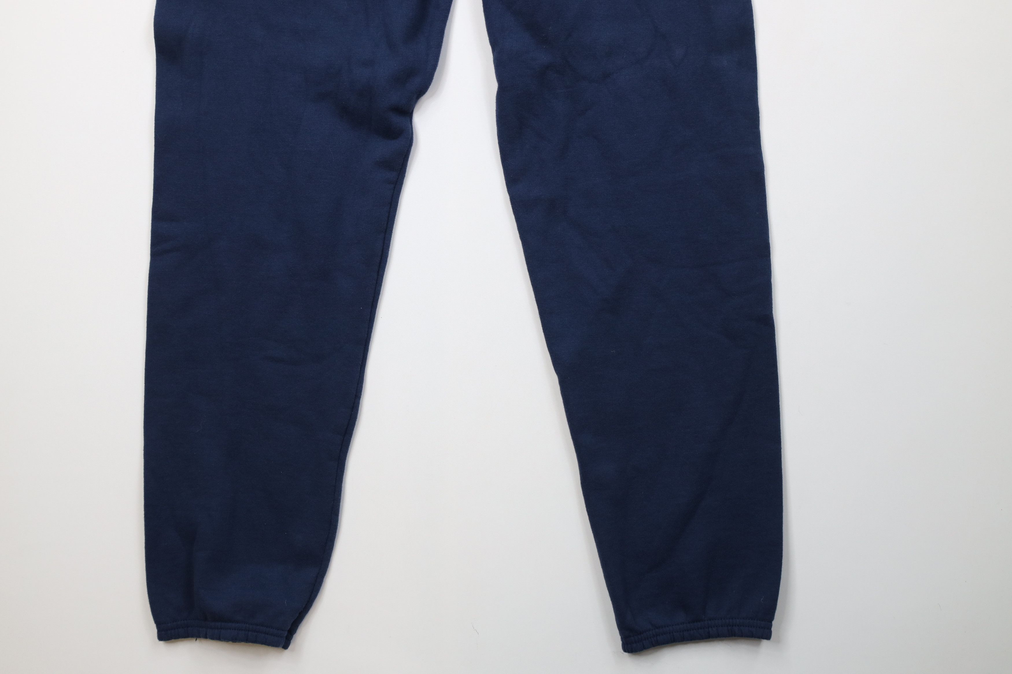 Vintage Vintage 90s Streetwear Blank Sweatpants Joggers Pants Blue Size US 34 / EU 50 - 11 Thumbnail