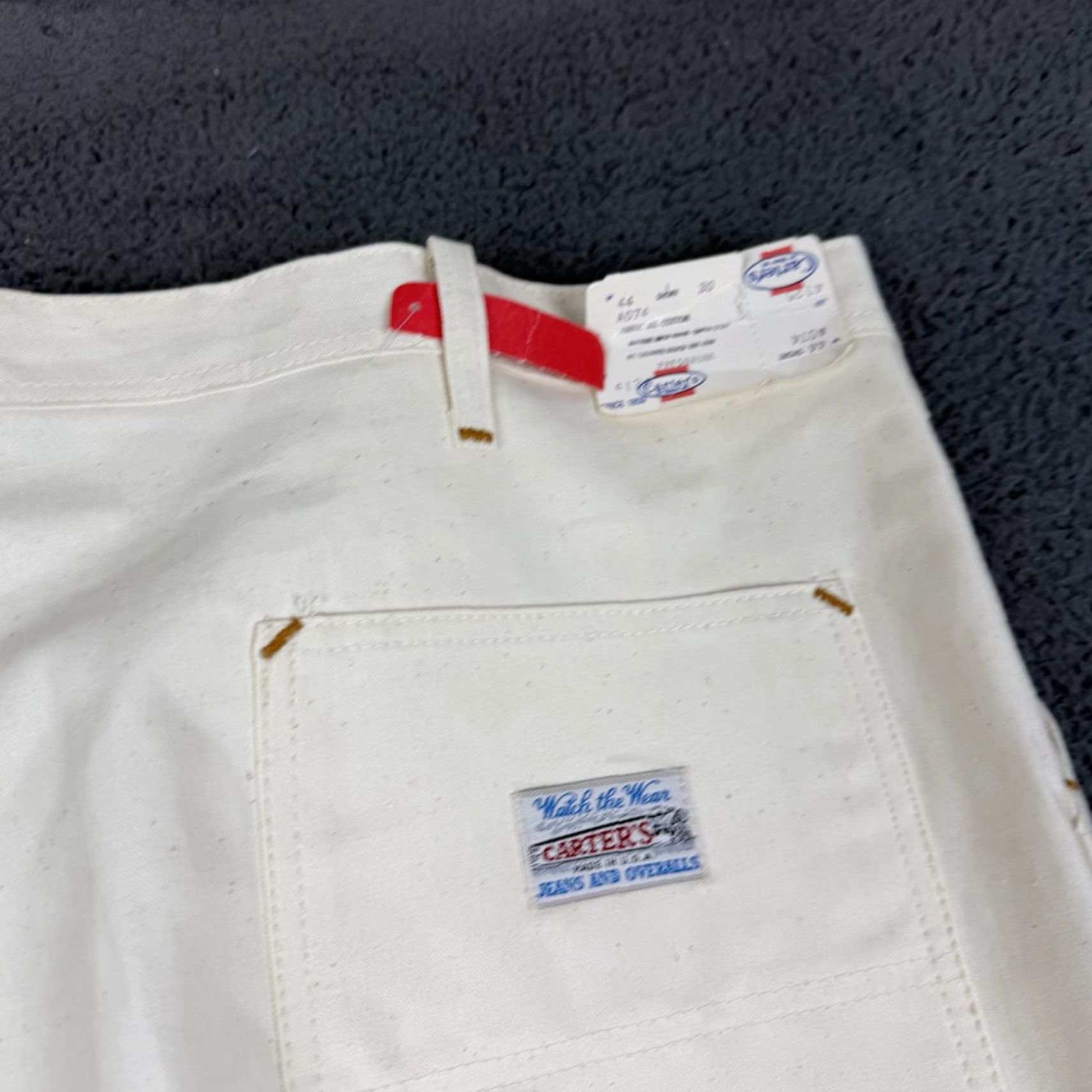 Vintage VINTAGE Carters Cargo Pants Mens 44x30 Beige Watch The Wear Deadstock Carpenter Work Pants Men's 44x30 Beige Carters Cargo Pants Mens Size US 44 / EU 60 - 5 Thumbnail