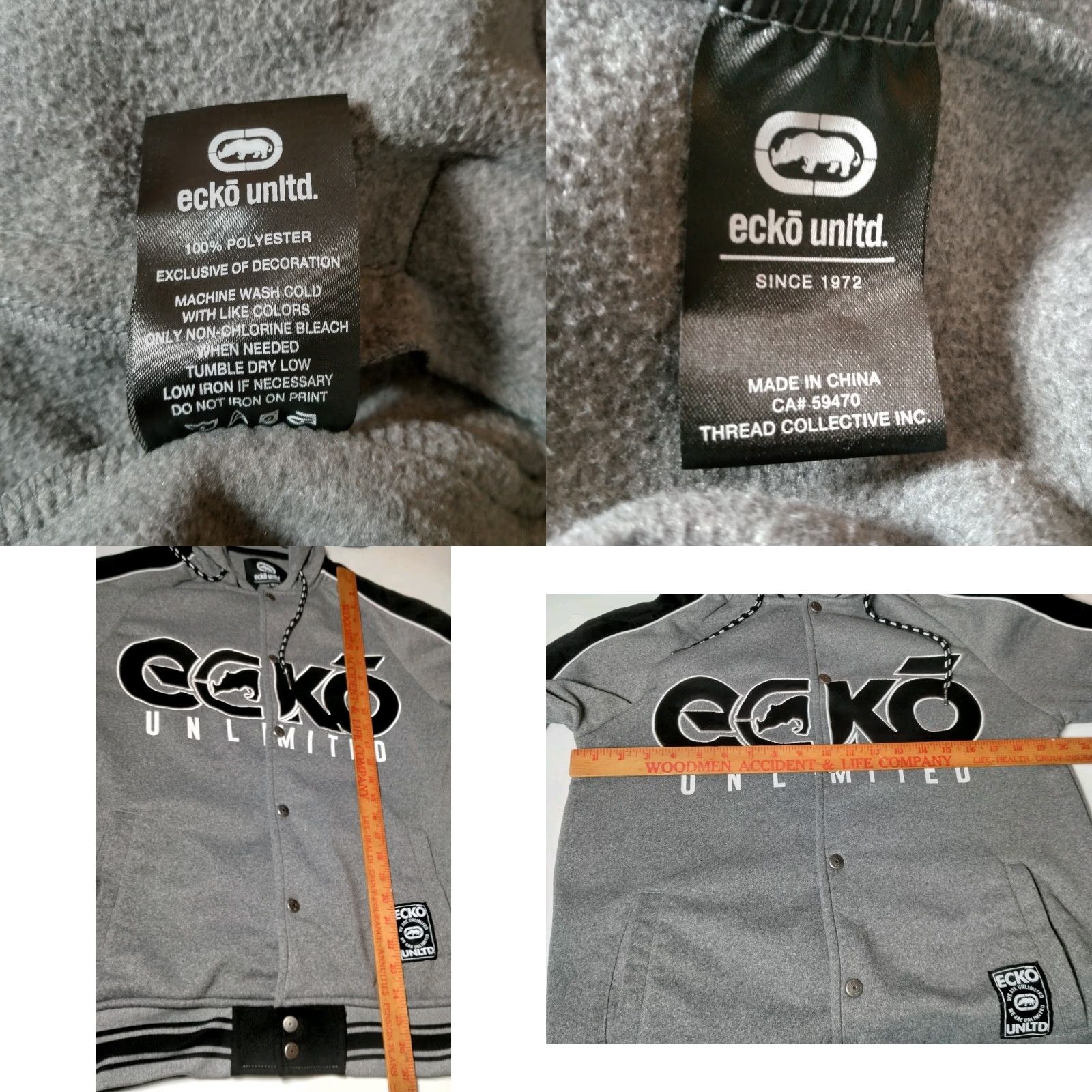 Ecko Unltd. Ecko Unltd Sweatshirt Men Hooded Zip Snap? No—keep exact words. Size US S / EU 44-46 / 1 - 8 Thumbnail
