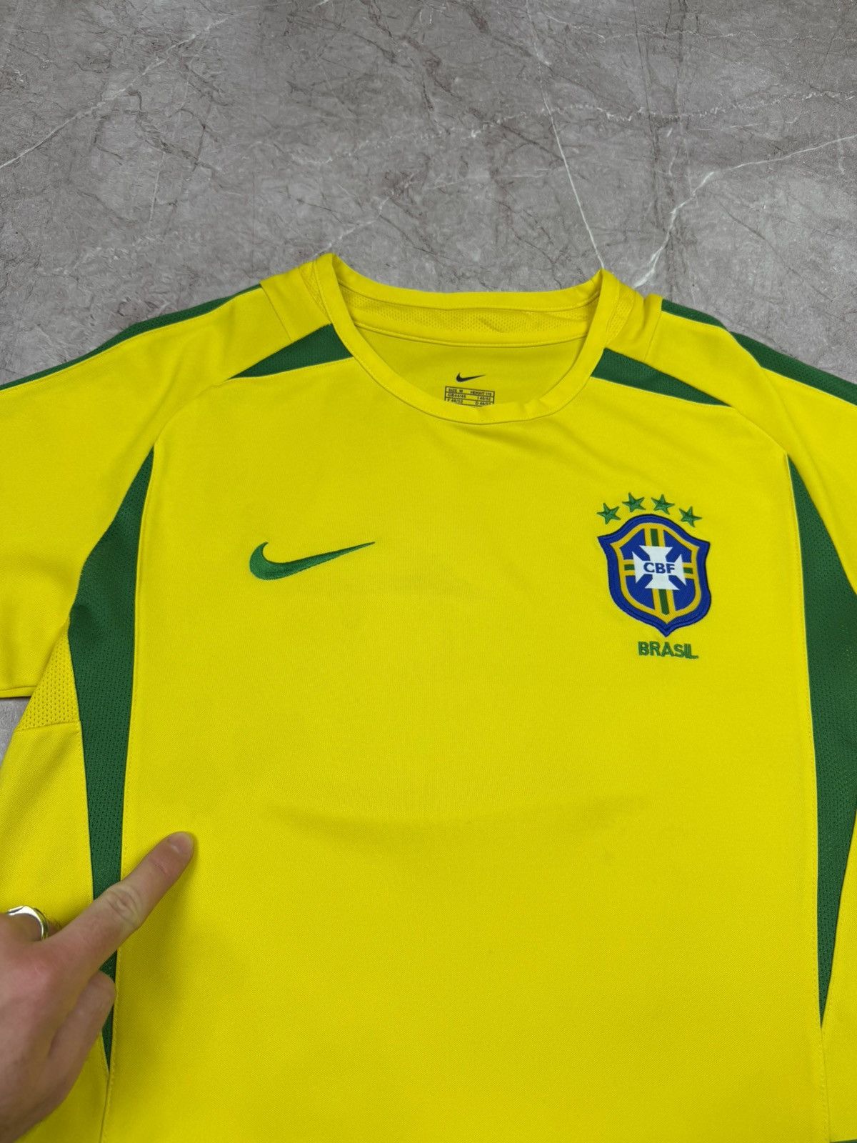 Nike Vintage Nike Brazil Soccer Jersey Football Shirt Tre RARE Size US M / EU 48-50 / 2 - 4 Thumbnail