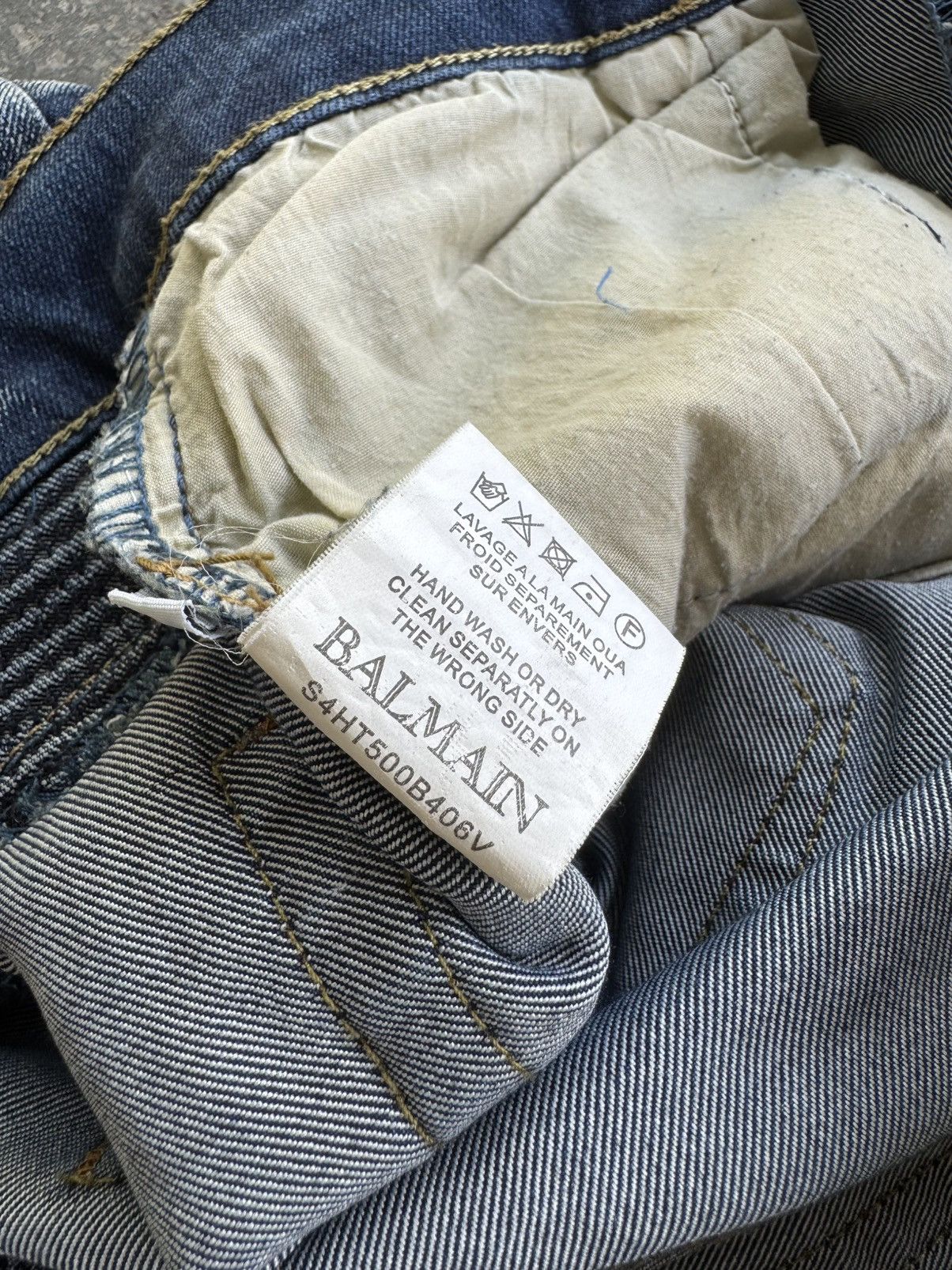 Balmain × Vintage Vintage Balmain Bikes Jeans Size US 32 / EU 48 - 9 Thumbnail