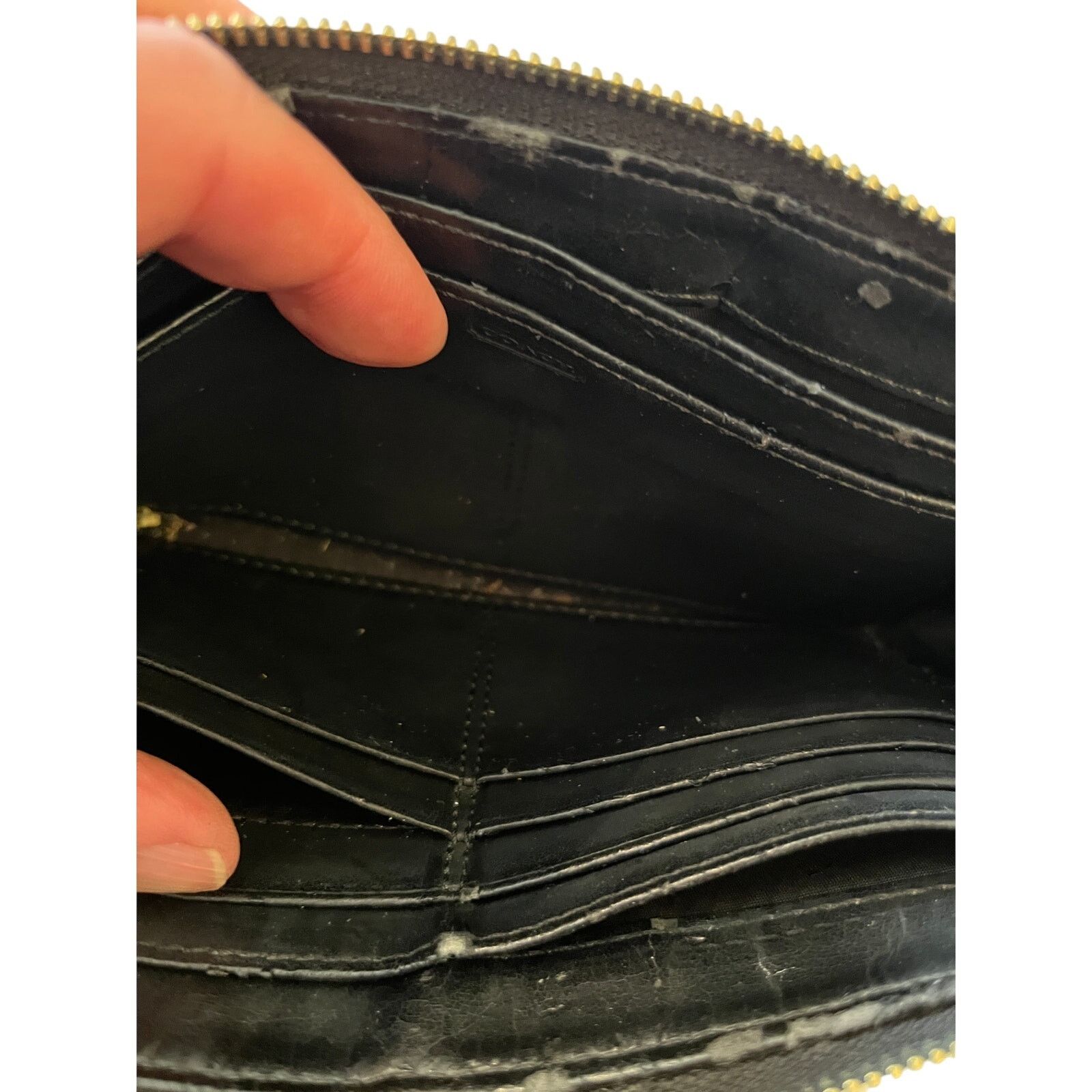Coach Coach Black Signature Jacquard Wristlet Slim Wallet Size ONE SIZE - 5 Thumbnail