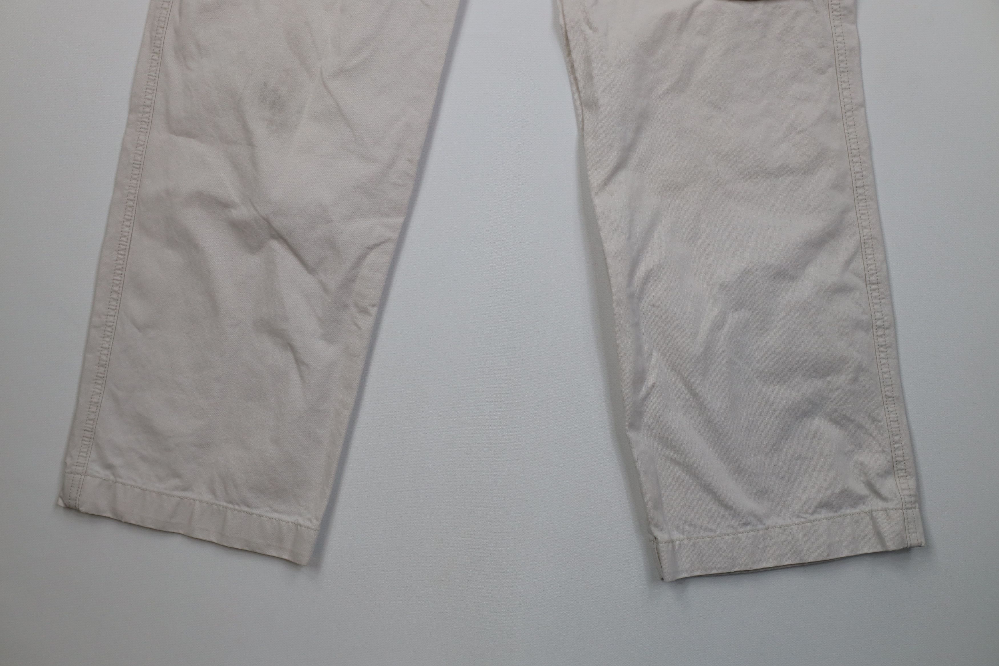 Vintage Vintage 90s Y2K Streetwear Fly Wide Leg Cargo Pants Beige Size US 32 / EU 48 - 4 Thumbnail