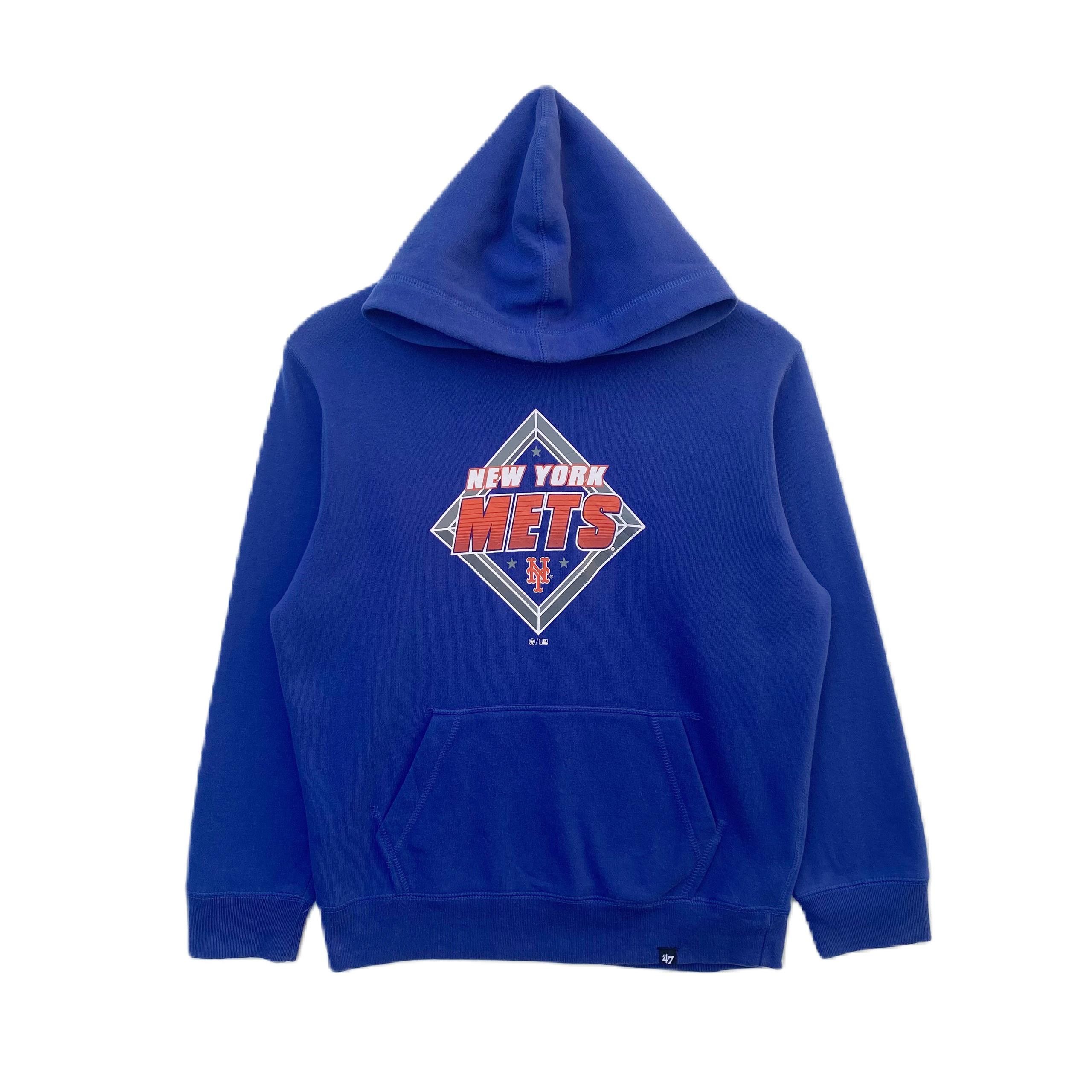 MLB NEW YORK METS HOODIE BLUE MEDIUM PULLOVER Size US M / EU 48-50 / 2 - 1 Thumbnail