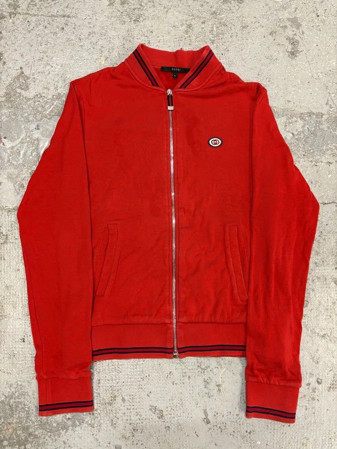 Gucci SS2008 Gucci Red Zip-up Sweater Size US S / EU 44-46 / 1 - 1 Thumbnail
