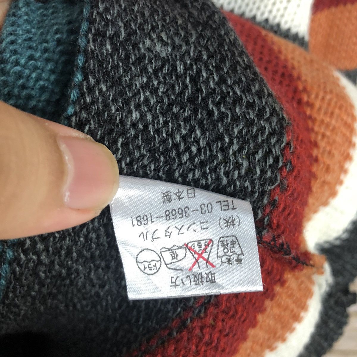 Japanese Brand CONSTABULL Multicolor stripe Hoodie Knitwear #A469 Size M / US 6-8 / IT 42-44 - 12 Thumbnail