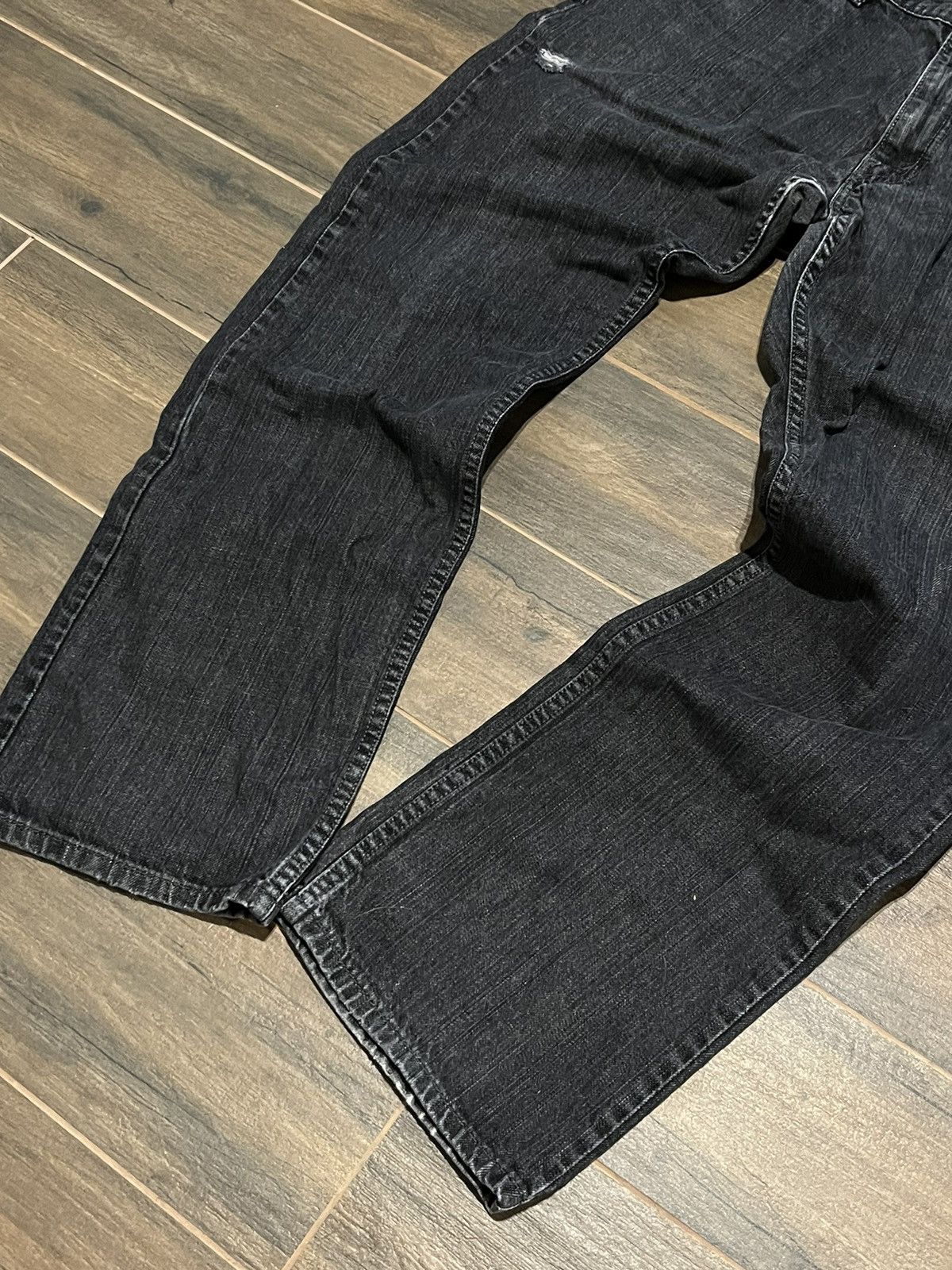 Levi's × Levi's Vintage Clothing × Vintage 🔥VINTAGE BAGGY LEVIS 514 DISTRESSED FADED DENIM JEANS 00s🔥 Size US 36 / EU 52 - 3 Thumbnail