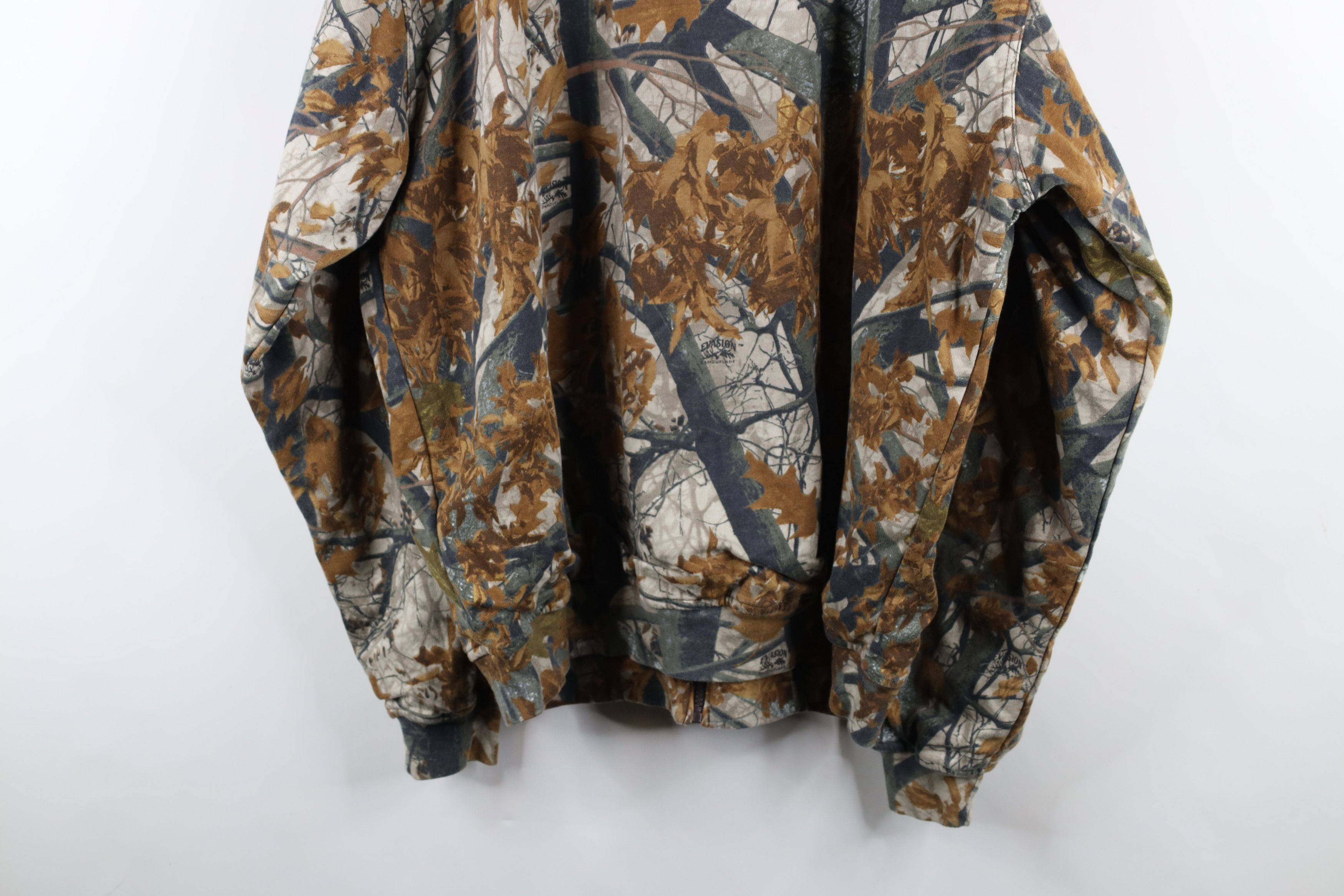 Vintage Vintage Streetwear Thermal Lined Camouflage Full Zip Hoodie Size US XXL / EU 58 / 5 - 13 Thumbnail
