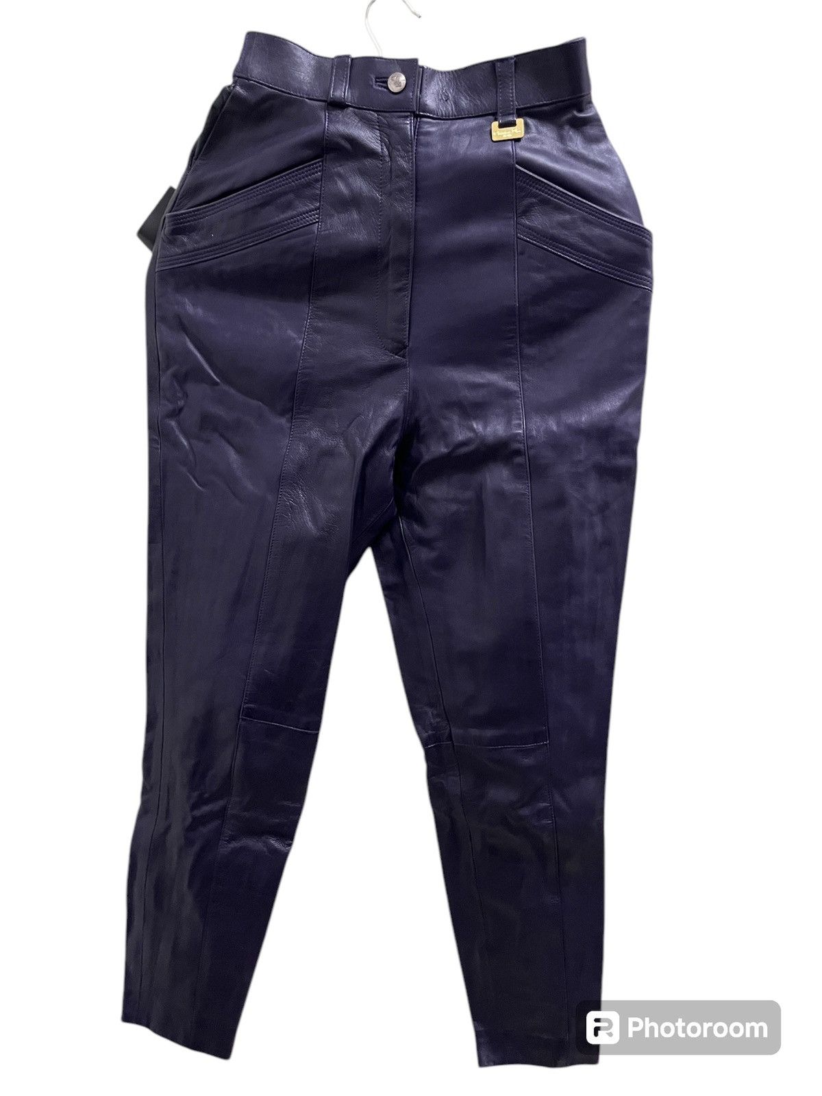 Christian Dior Monsieur × Dior Vintage 80s dior leather pant Size 26" / US 2 / IT 38 - 1 Thumbnail