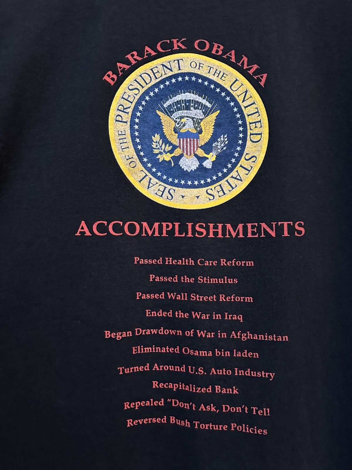 Vintage 🇺🇸 Barack Obama Campaign tee shirt xl Size US XL / EU 56 / 4 - 4 Thumbnail