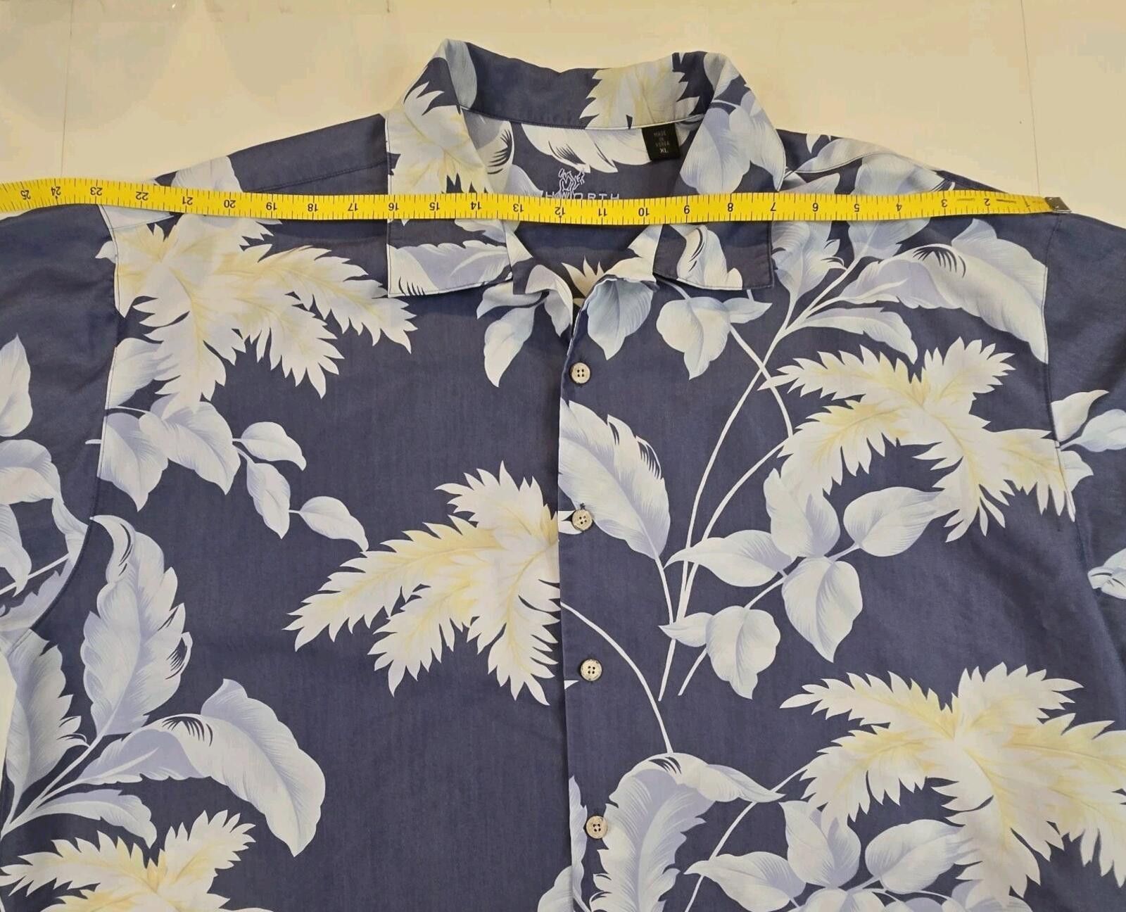 Ashworth Ashworth Hawaiian Polo Shirt Mens XL Blue White Floral PGA Size US XL / EU 56 / 4 - 6 Thumbnail