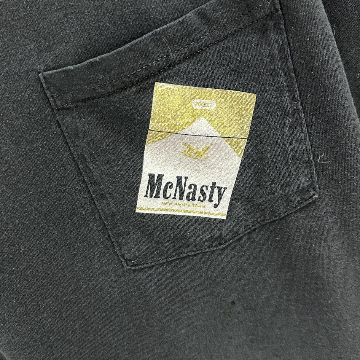 Band Tees Vintage 00s Mark Mcnairy New Amsterdam Cigarette pocket tee Size US L / EU 52-54 / 3 - 5 Thumbnail